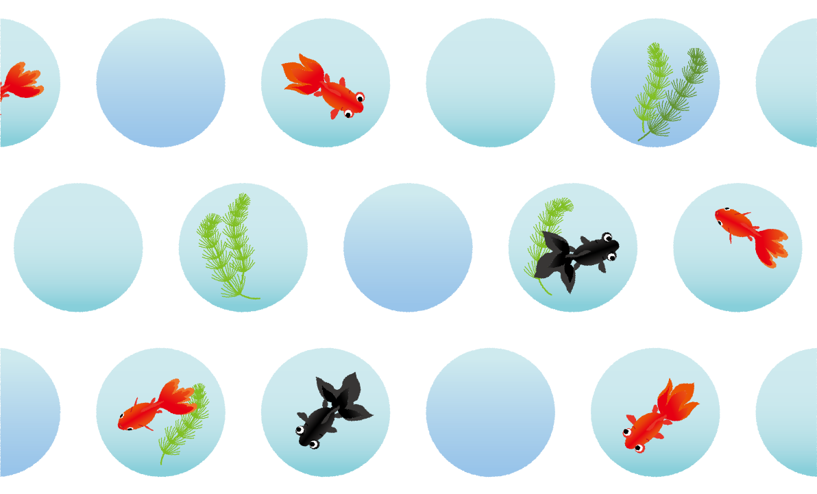 金魚 かわいい 背景 イラスト無料 フリー89697に写真・文字を入れる