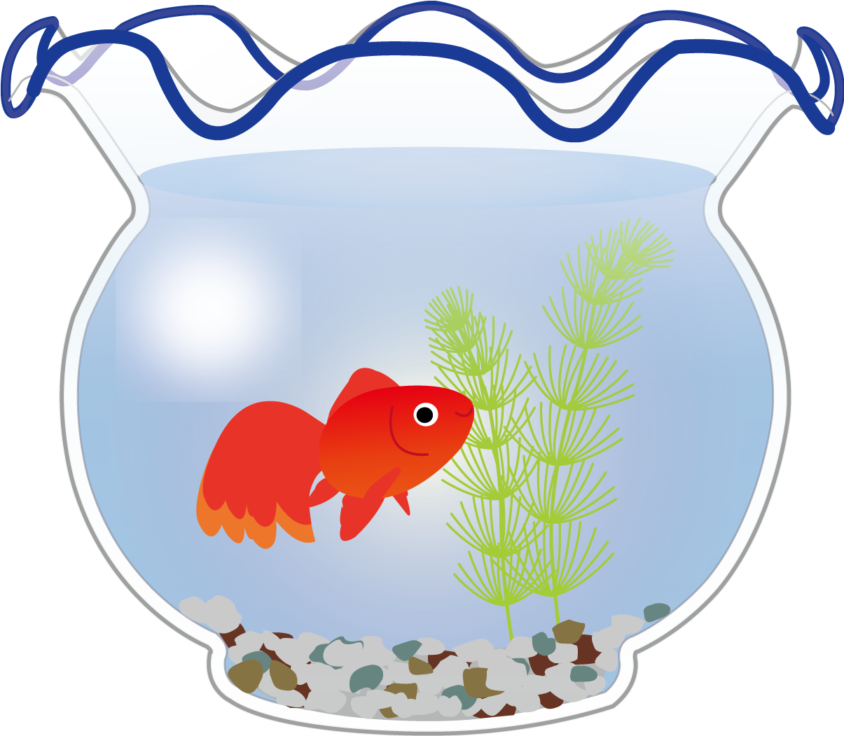 金魚 かわいい 鉢 イラスト無料 フリー89698に写真・文字を入れる
