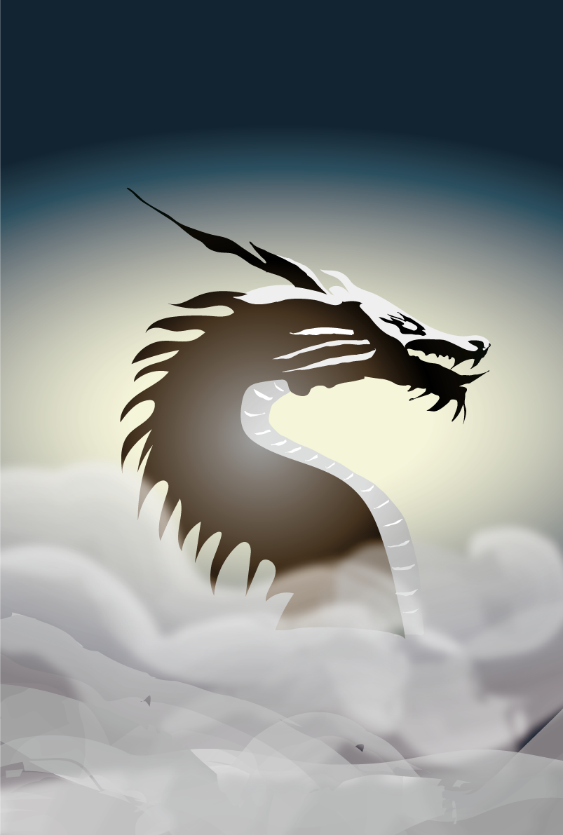かっこいい龍 幻想的 2024 辰年イラスト無料 フリー89765に写真・文字を入れる