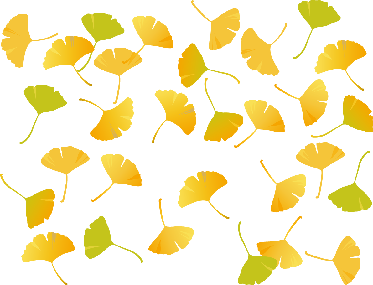紅葉 秋 リアル イチョウ 背景 イラスト無料 フリー89906に写真・文字を入れる