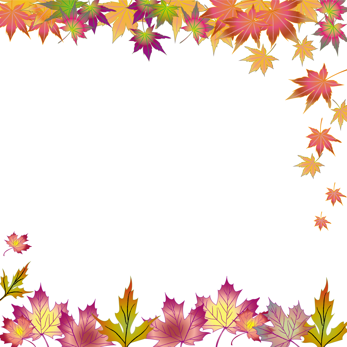 秋フレーム枠 紅葉(もみじ) 楓 イラスト無料 フリー89953に写真・文字を入れる
