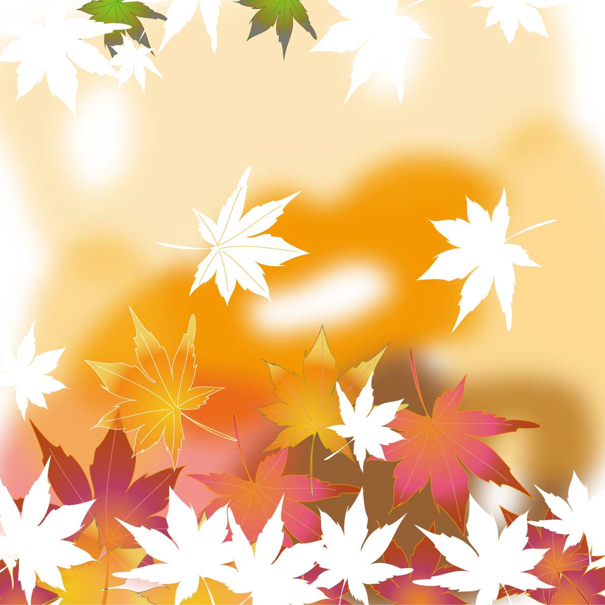 秋 背景 紅葉(もみじ)イラスト無料 フリー89954に写真・文字を入れる