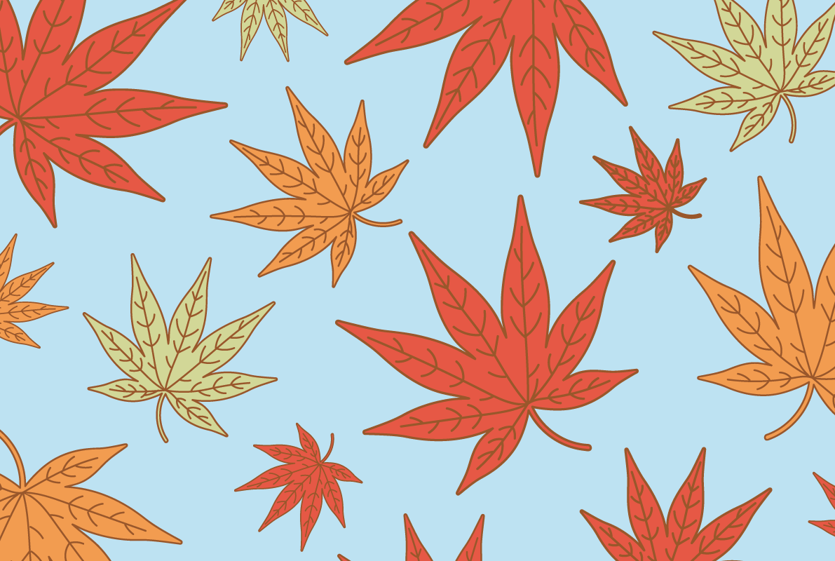 紅葉(もみじ) 秋 背景 イラスト無料 フリー89993に写真・文字を入れる