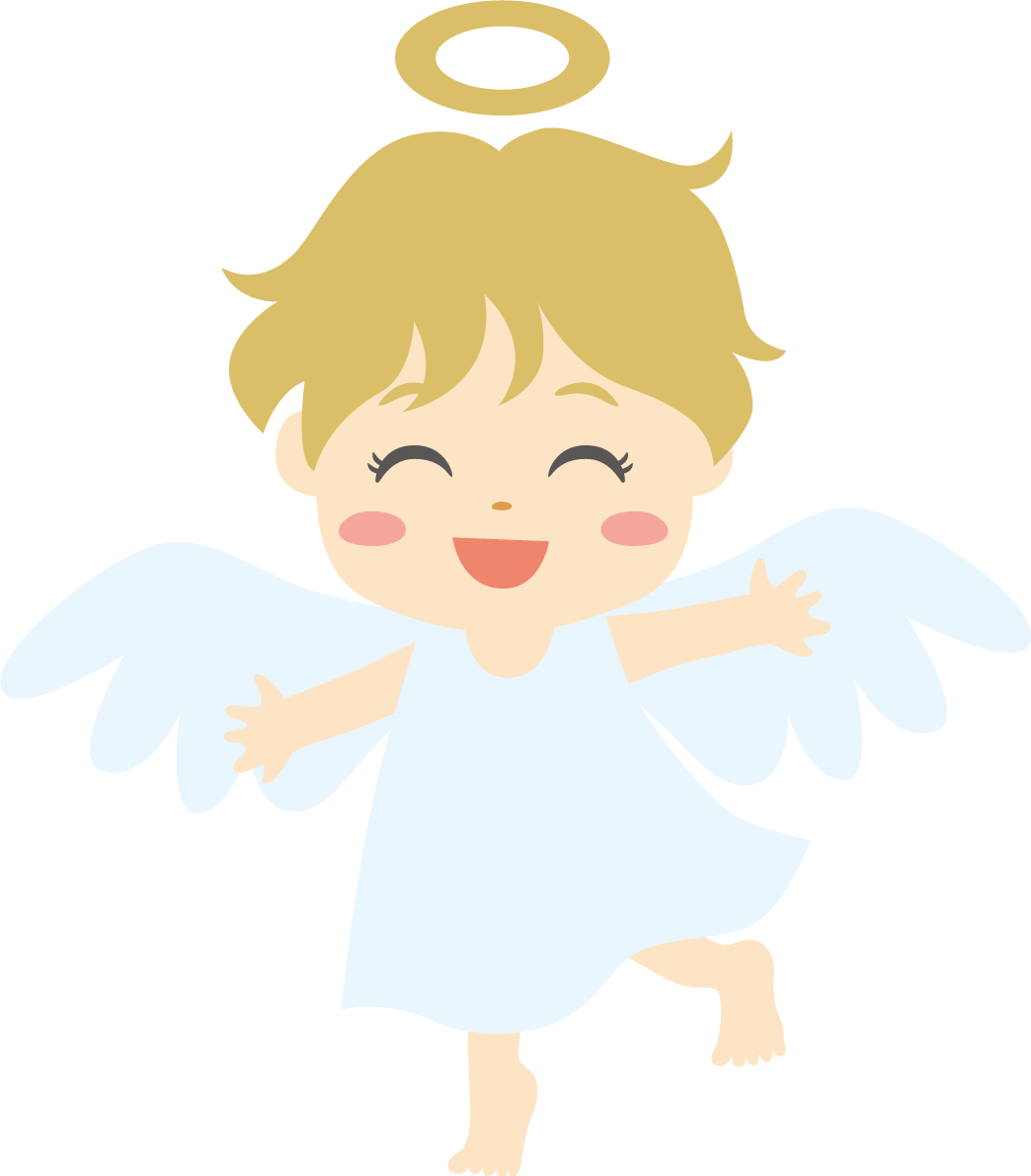 天使 笑顔イラスト無料 フリー90098に写真・文字を入れる