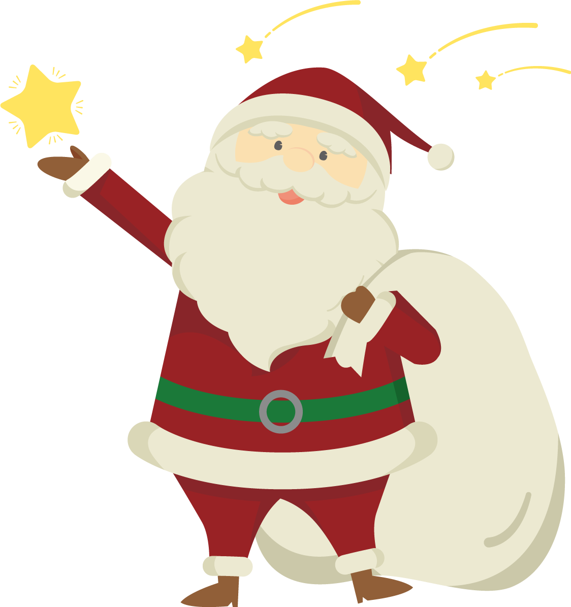 クリスマス おしゃれ サンタクロース イラスト無料 フリー90315に写真・文字を入れる