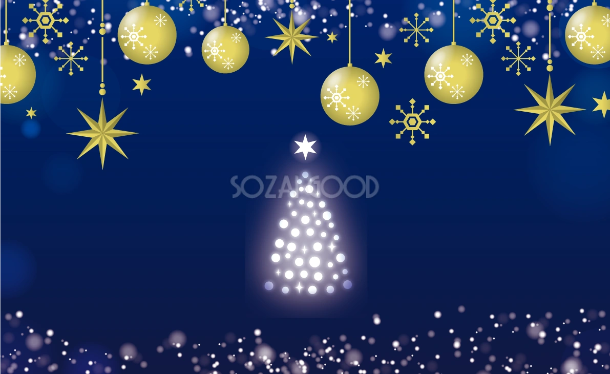 クリスマス おしゃれ 背景 イラスト無料 フリー90319