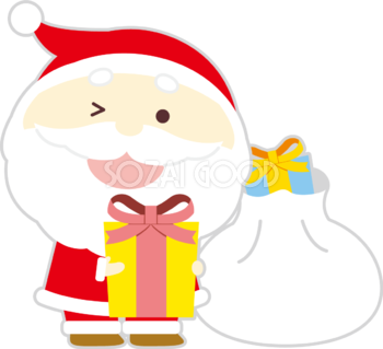 クリスマス かわいい サンタクロース イラスト無料 フリー90323