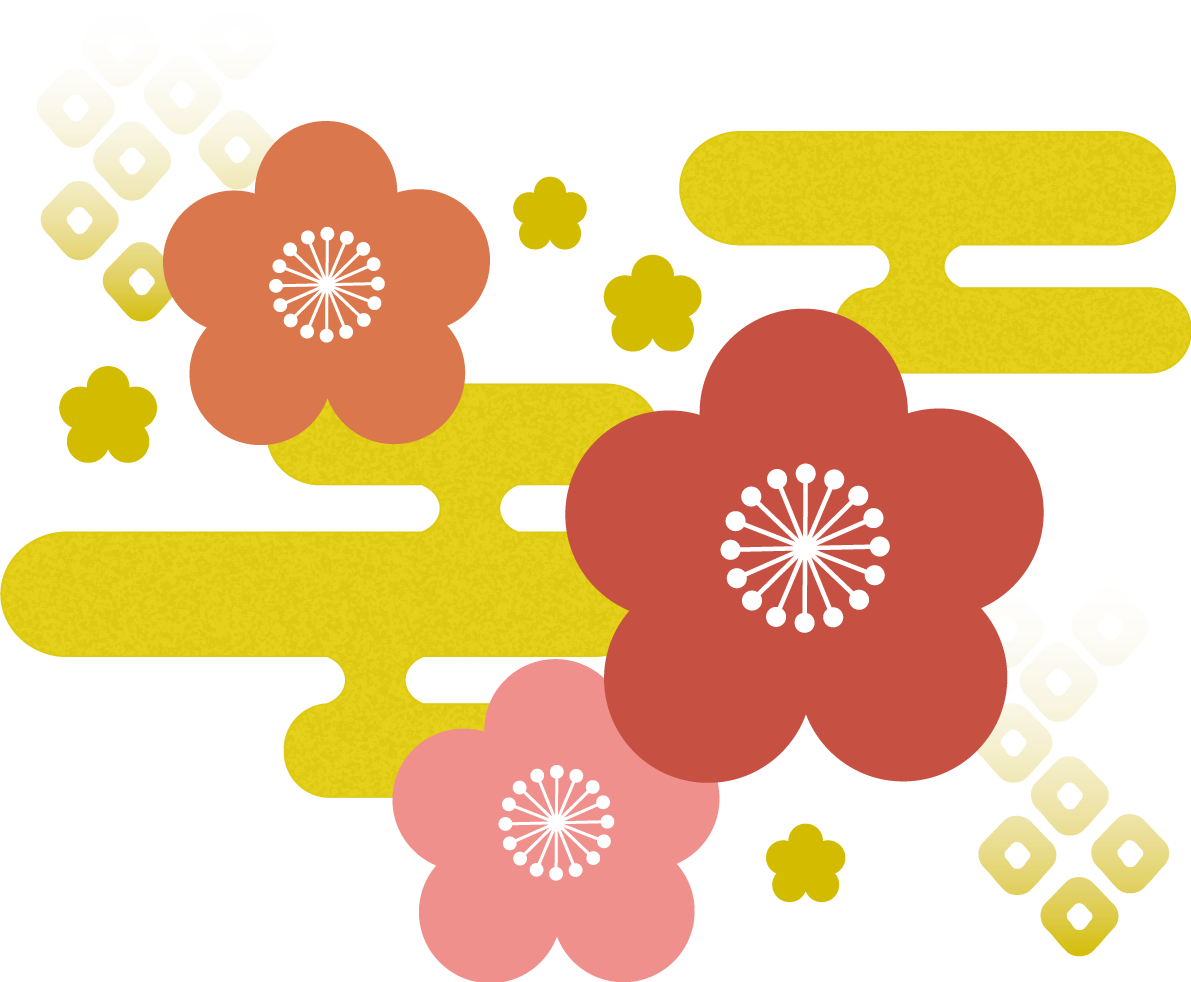 梅の花 和風 イラスト無料 フリー90404に写真・文字を入れる
