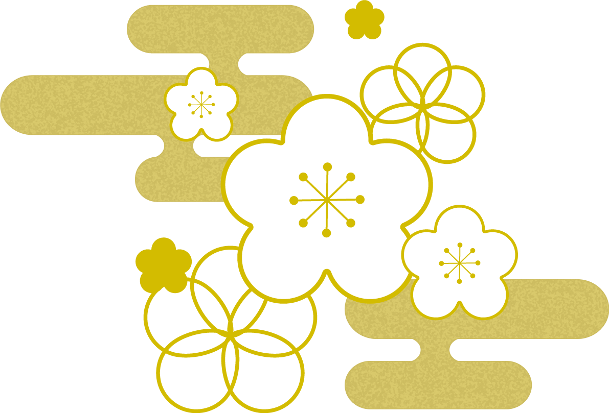 梅の花 和風 イラスト無料 フリー90406に写真・文字を入れる