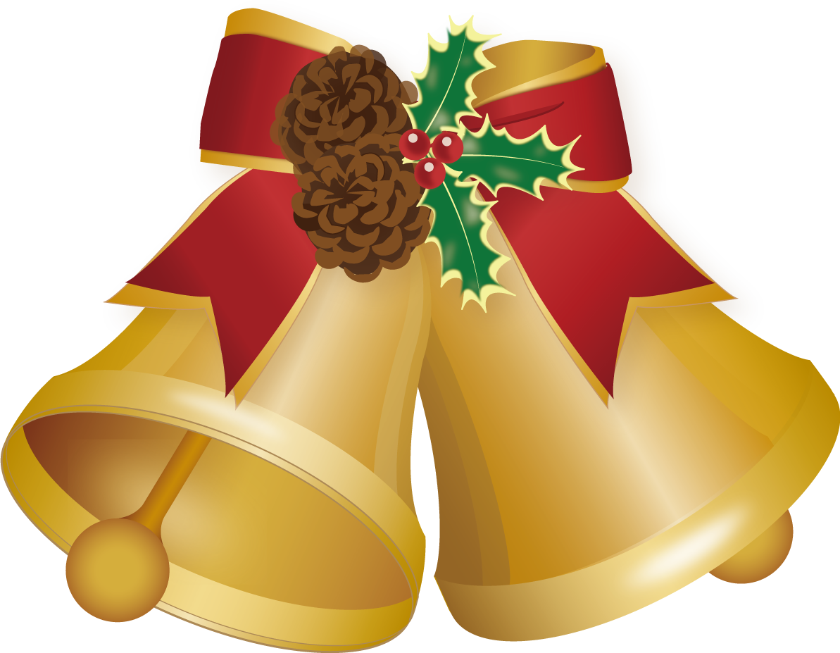 クリスマス ベル イラスト無料 フリー90436に写真・文字を入れる