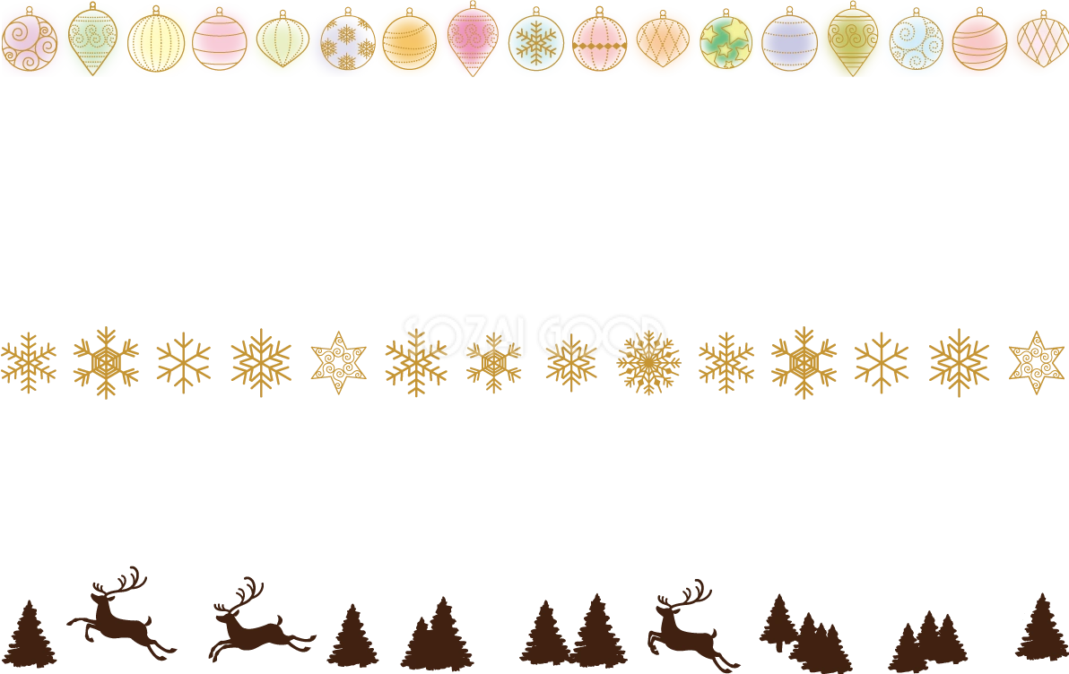 クリスマス ライン おしゃれ イラスト無料 フリー90437