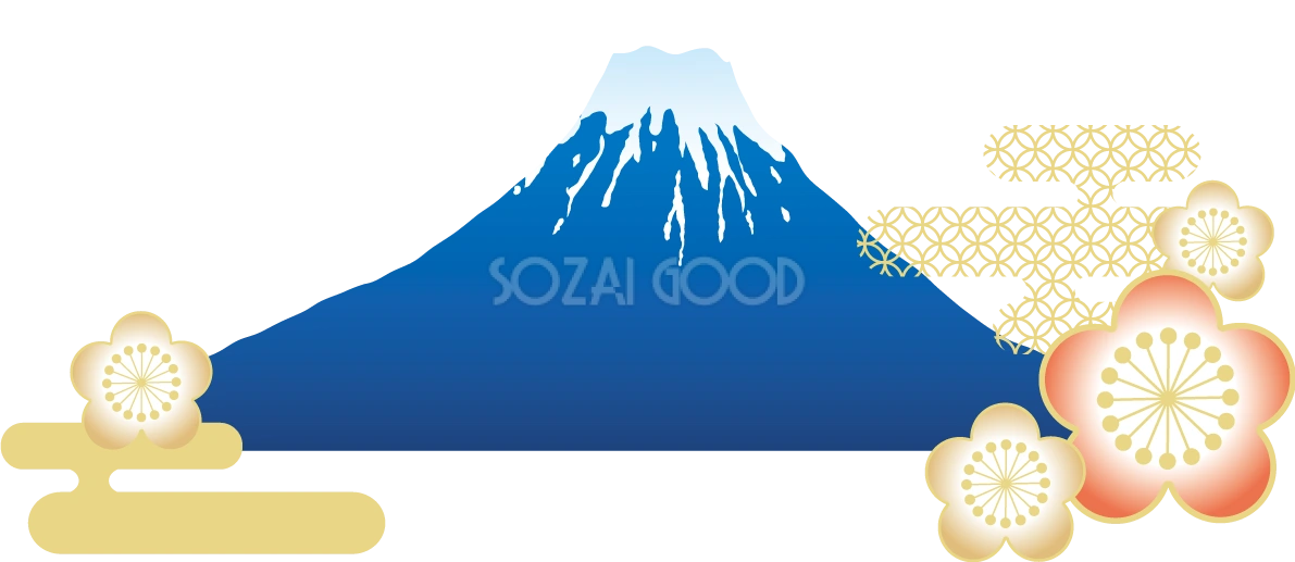 富士山 和風 イラスト無料 フリー90468