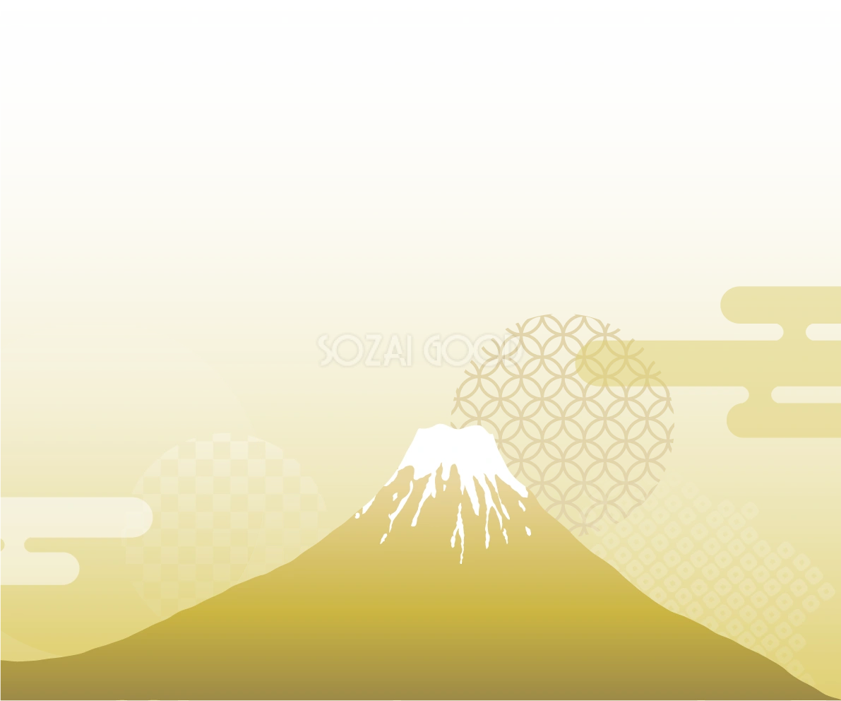 富士山 背景 和風 イラスト無料 フリー90470