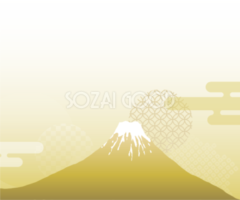 富士山 背景 和風 イラスト無料 フリー90470