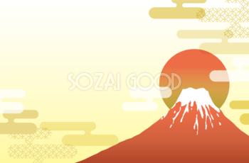 富士山 和風 背景イラスト無料 フリー90472