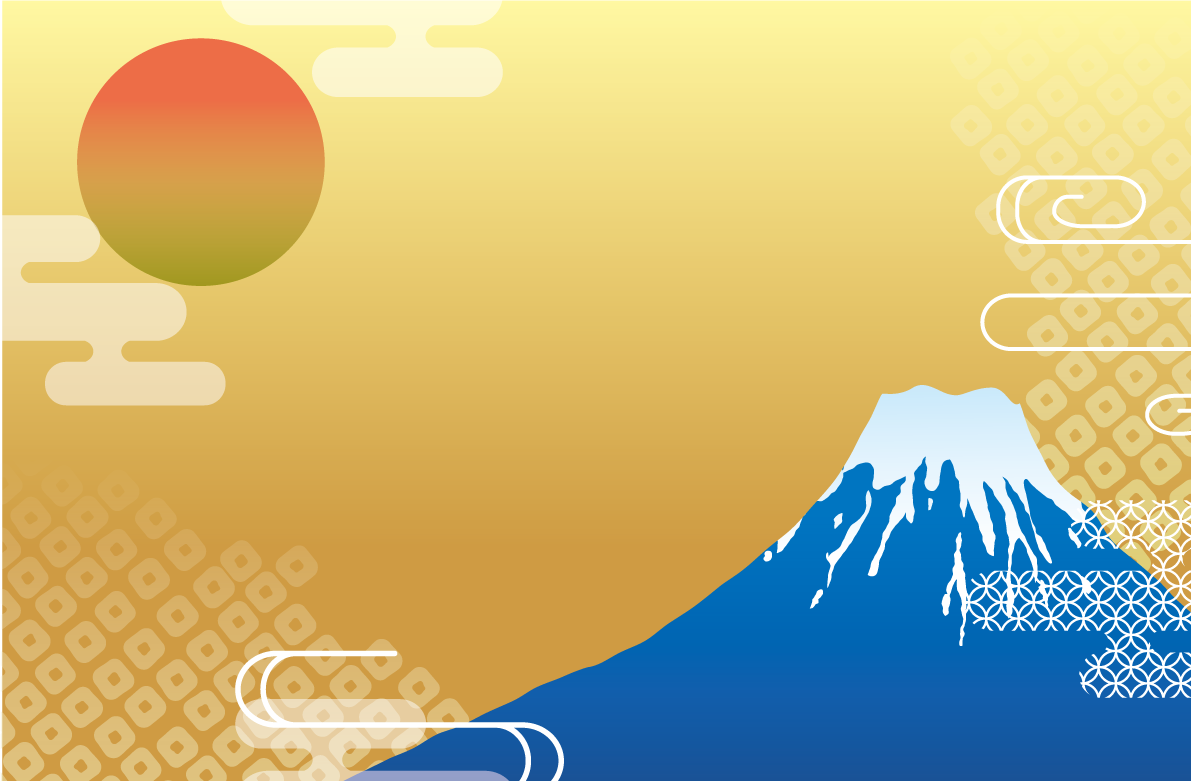 富士山 和風 背景イラスト無料 フリー90482に写真・文字を入れる