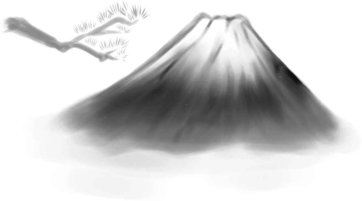 富士山 かっこいい イラスト無料 フリー90494に写真・文字を入れる