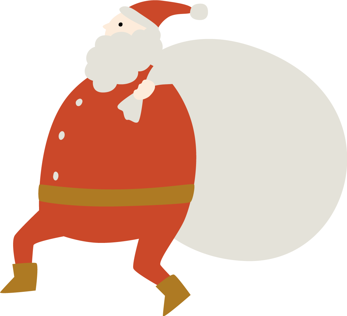 クリスマス おしゃれ サンタクロース イラスト無料 フリー90513に写真・文字を入れる