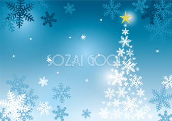 クリスマス おしゃれ 綺麗 雪の結晶 背景 イラスト無料 フリー90520