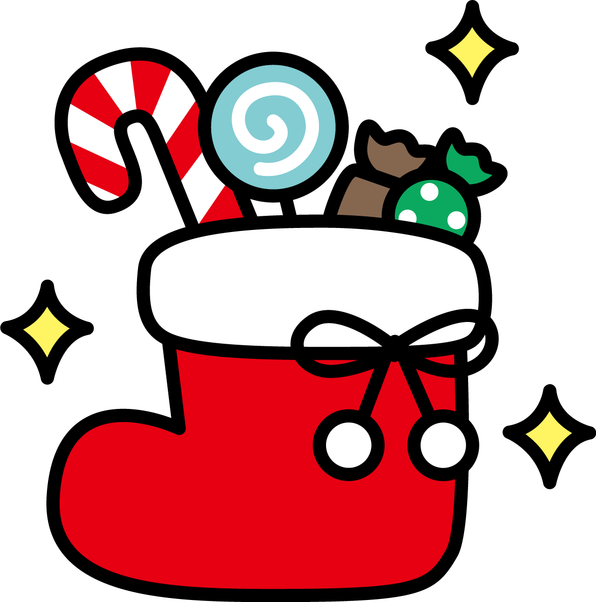 クリスマス ブーツ かわいい イラスト無料 フリー90529に写真・文字を入れる