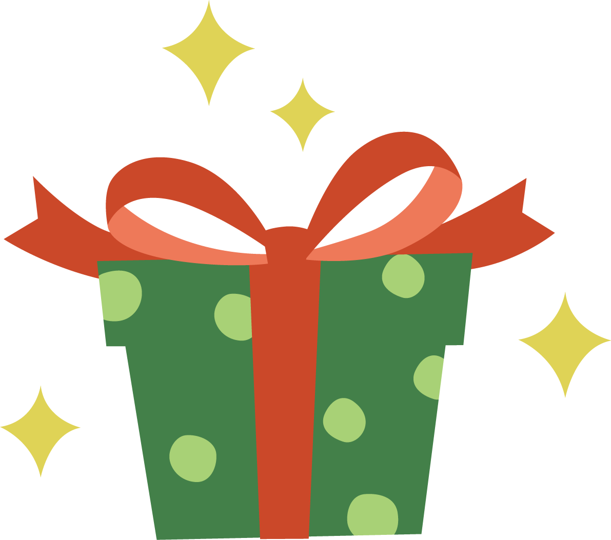 クリスマス プレゼント イラスト無料 フリー90535に写真・文字を入れる