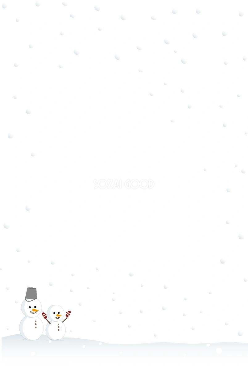 冬 雪 フレーム枠 イラスト無料 フリー90731