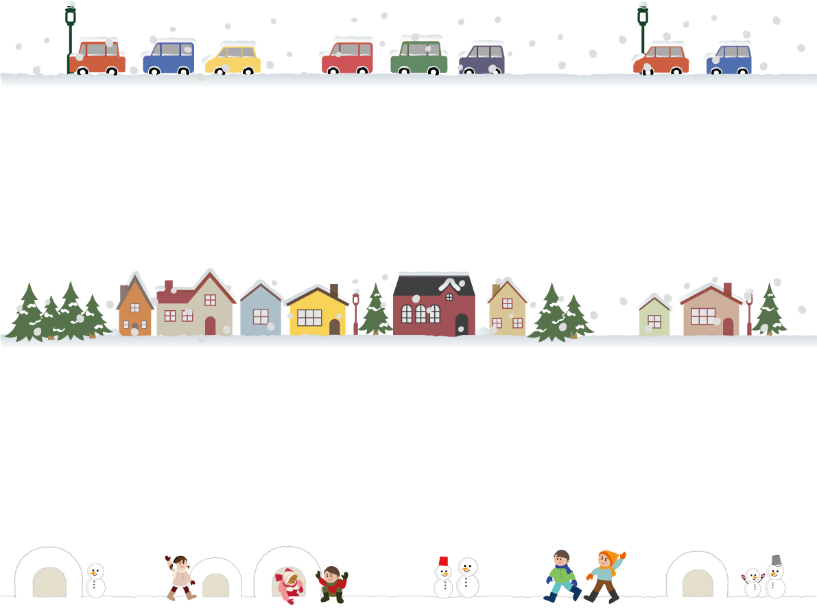 冬 雪 ライン イラスト無料 フリー90736に写真・文字を入れる