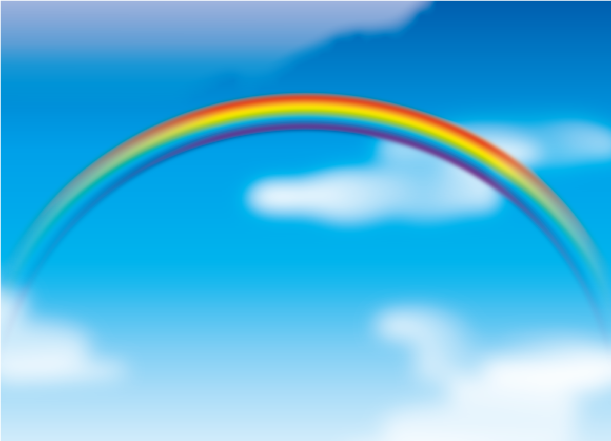 虹 背景 空 リアル 7色 イラスト 無料 フリー90867に写真・文字を入れる