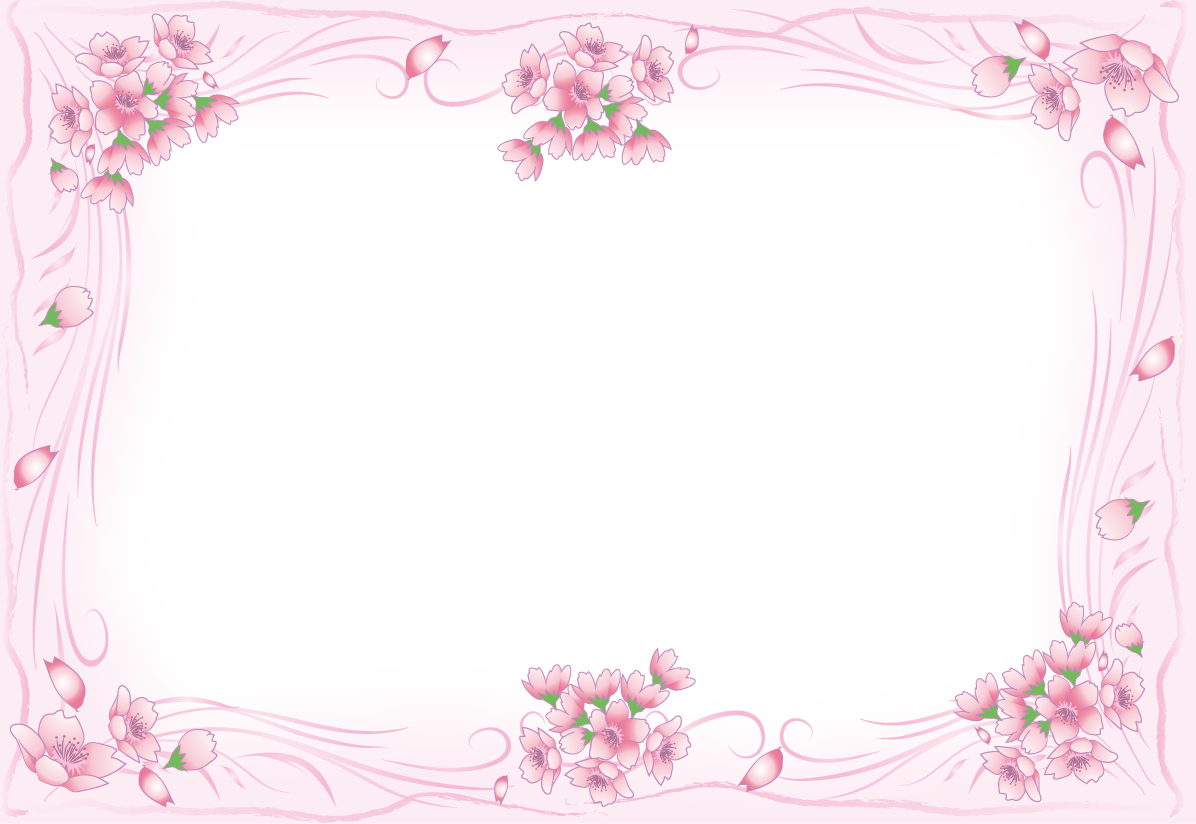 桜 フレーム枠イラスト無料 フリー91065に写真・文字を入れる