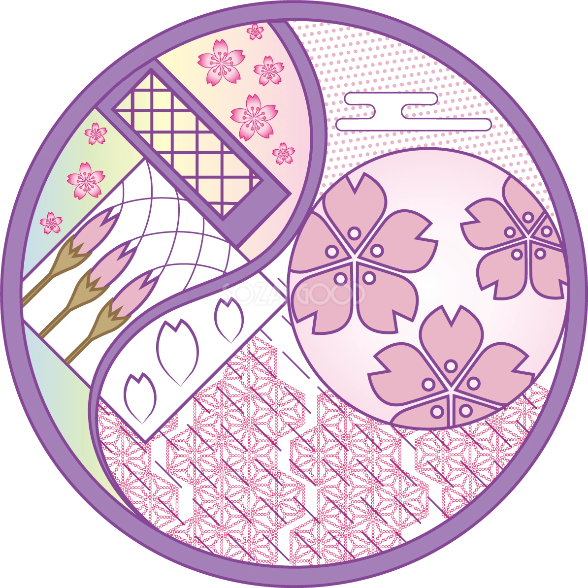 桜 綺麗 アイコン風 イラスト無料 フリー91080