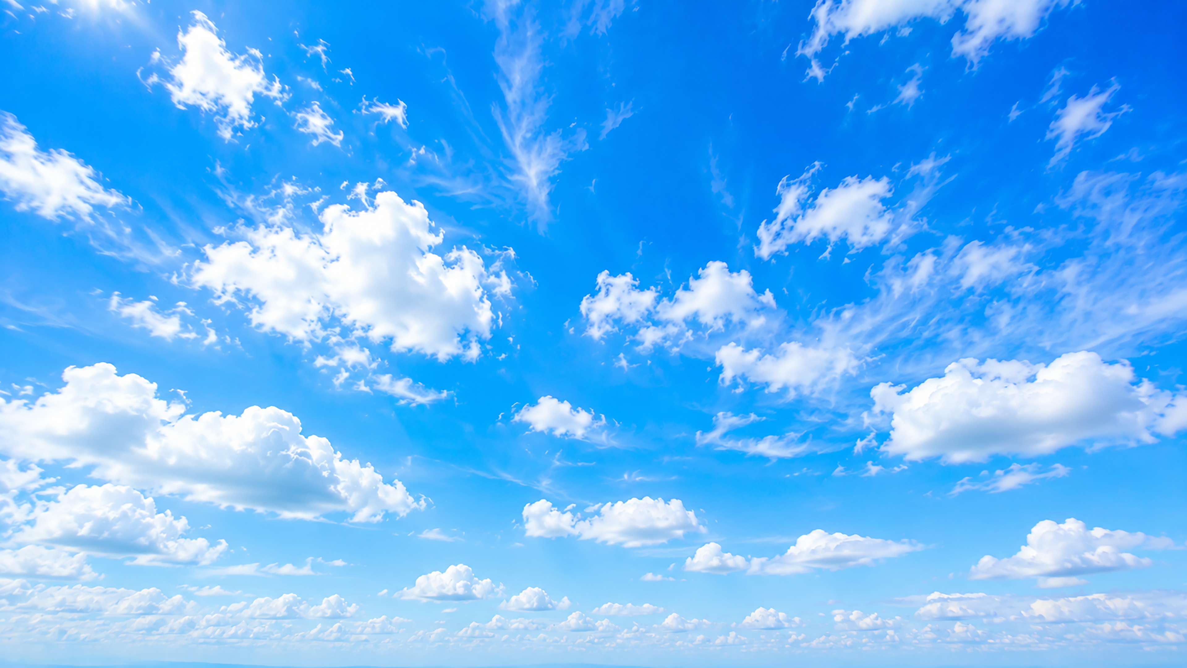 青空と雲の背景素材【無料PNG】爽やかな空風景イラストフリーで92347に写真・文字を入れる