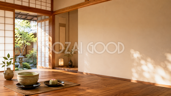 京都の和カフェ背景イラスト｜無料・おしゃれなフリー素材【PNG】92543