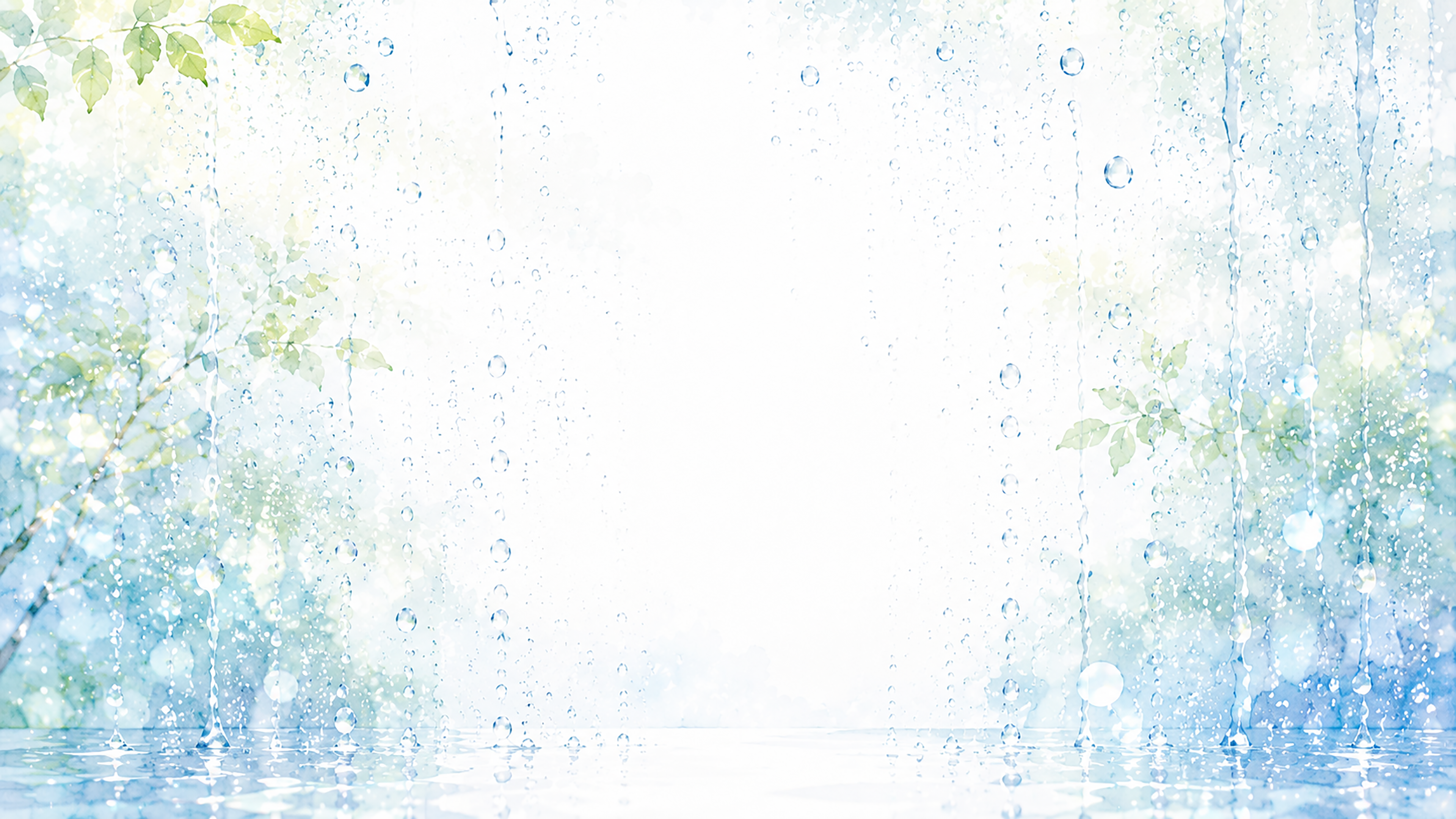 水滴のガラス背景【無料・高画質PNG】爽やかな透明感の水彩イラスト93287に写真・文字を入れる
