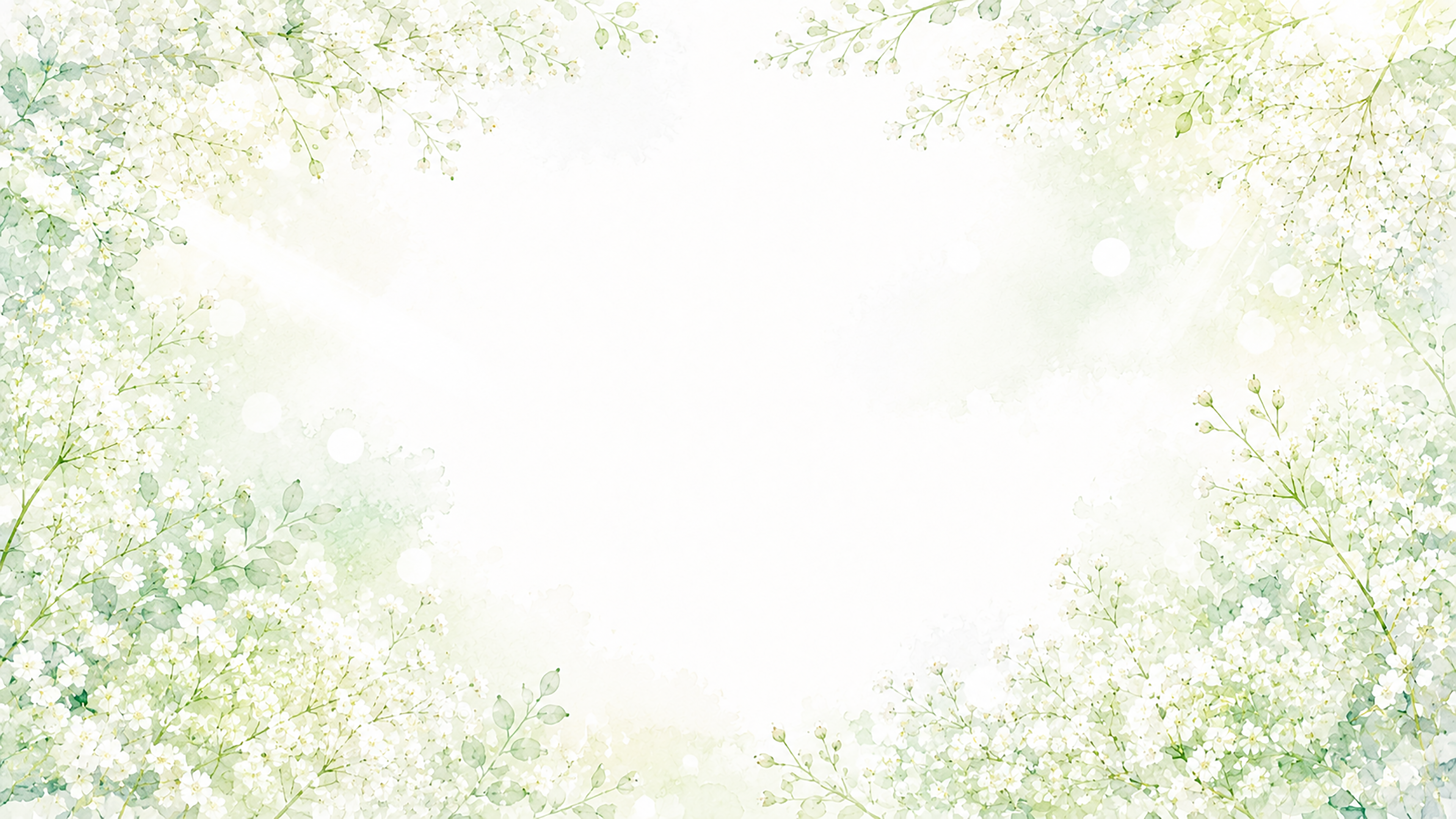 カスミソウ背景・フレーム【無料・高画質PNG】透明感ある花素材93339に写真・文字を入れる