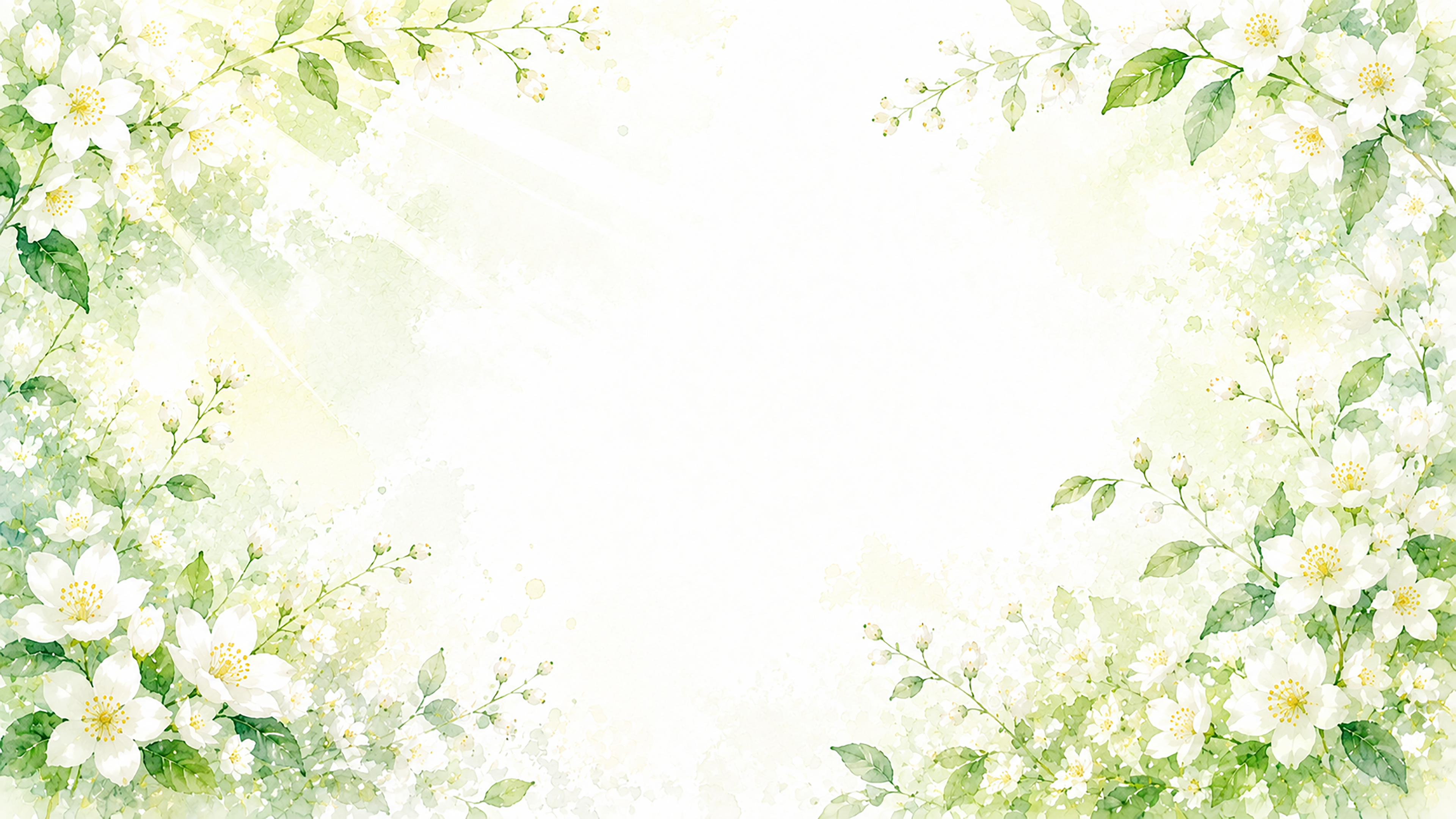 ジャスミン背景・フレーム【無料・高画質PNG】上品な花デザイン素材93341に写真・文字を入れる