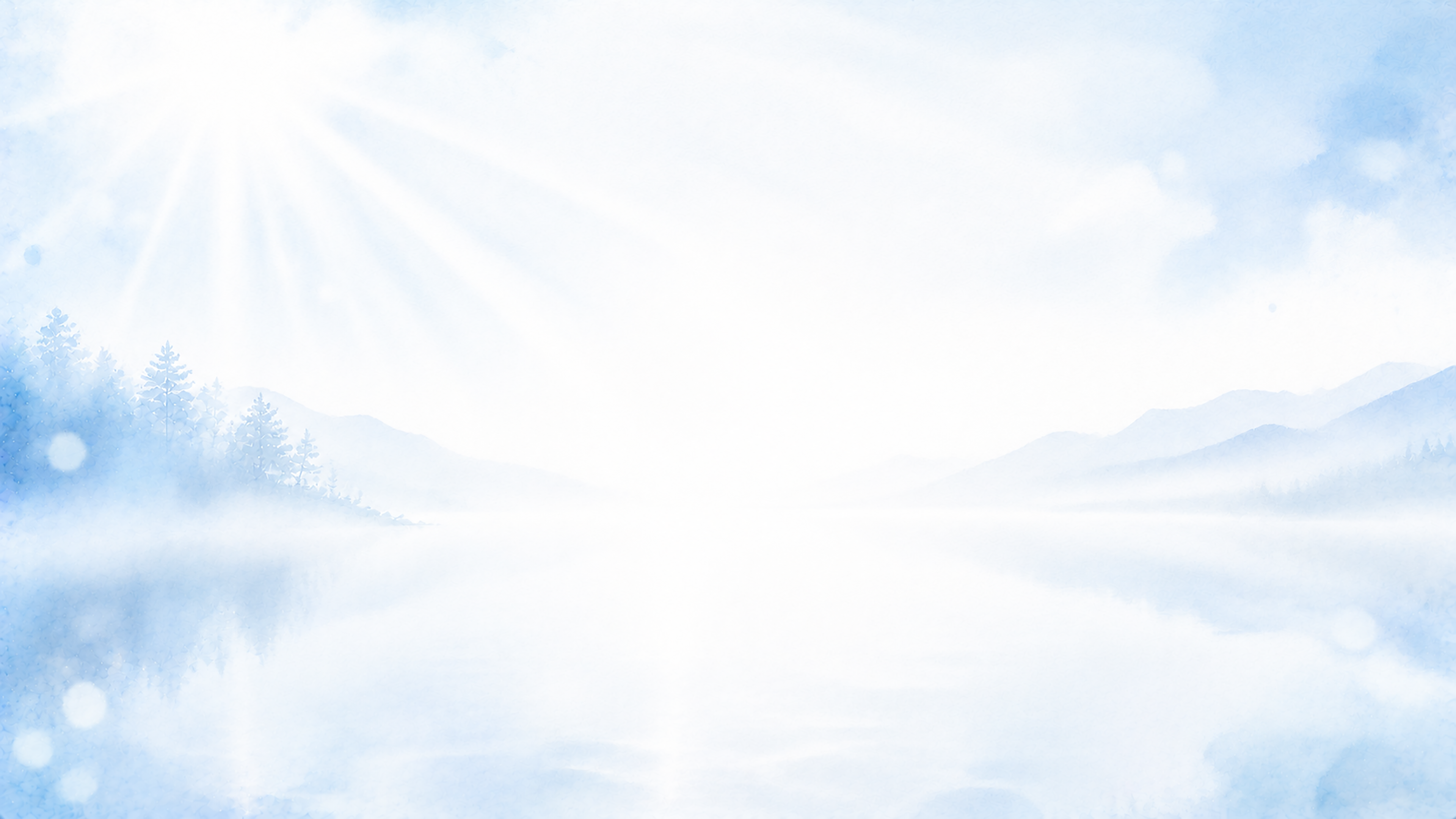 Ice Blue Morning 背景素材【無料PNG】淡いブルーと朝霧の背景93581に写真・文字を入れる