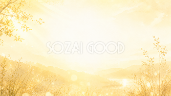 Warm Air Light 背景素材【無料PNG】黄金色の空気を描いた背景93594