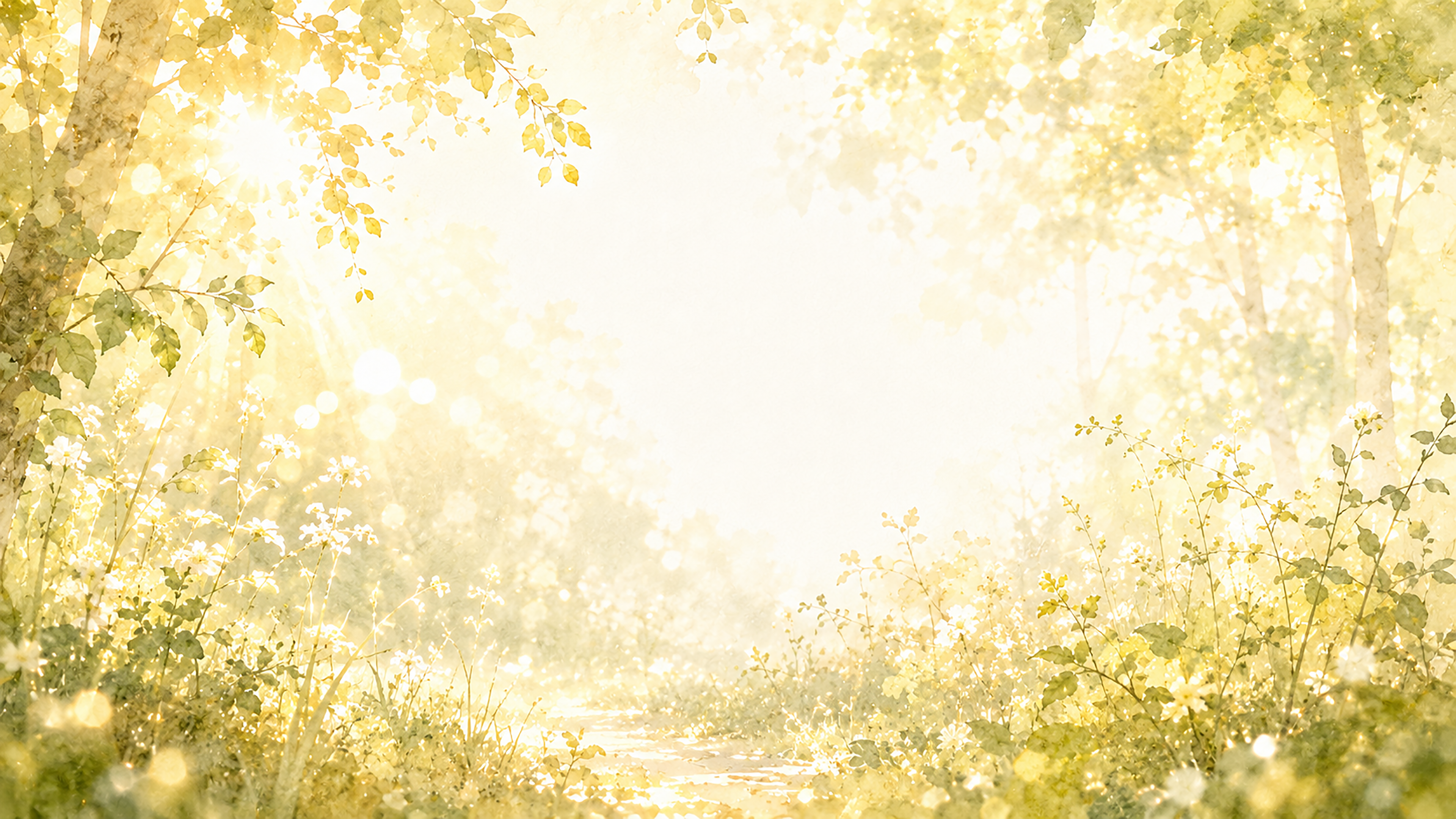 Golden Nature Harmony 背景素材【無料PNG】自然と光が調和する背景93595に写真・文字を入れる