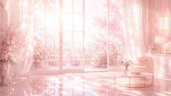 Pink Window Glow 背景素材【無料PNG】93600