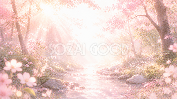 Pink Nature Harmony 背景素材【無料PNG】93609
