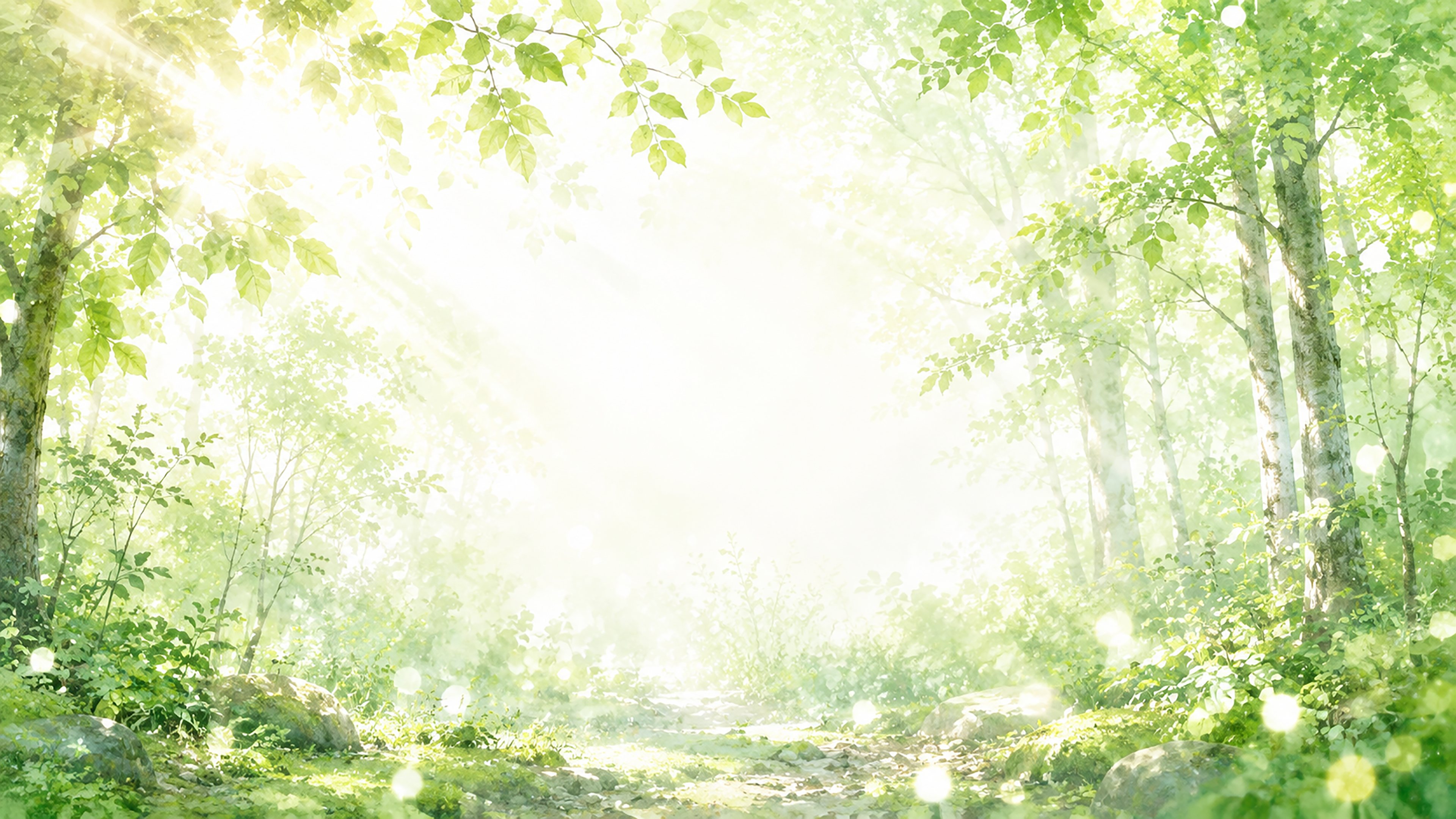 Green Forest Morning 背景素材【無料PNG】93612に写真・文字を入れる