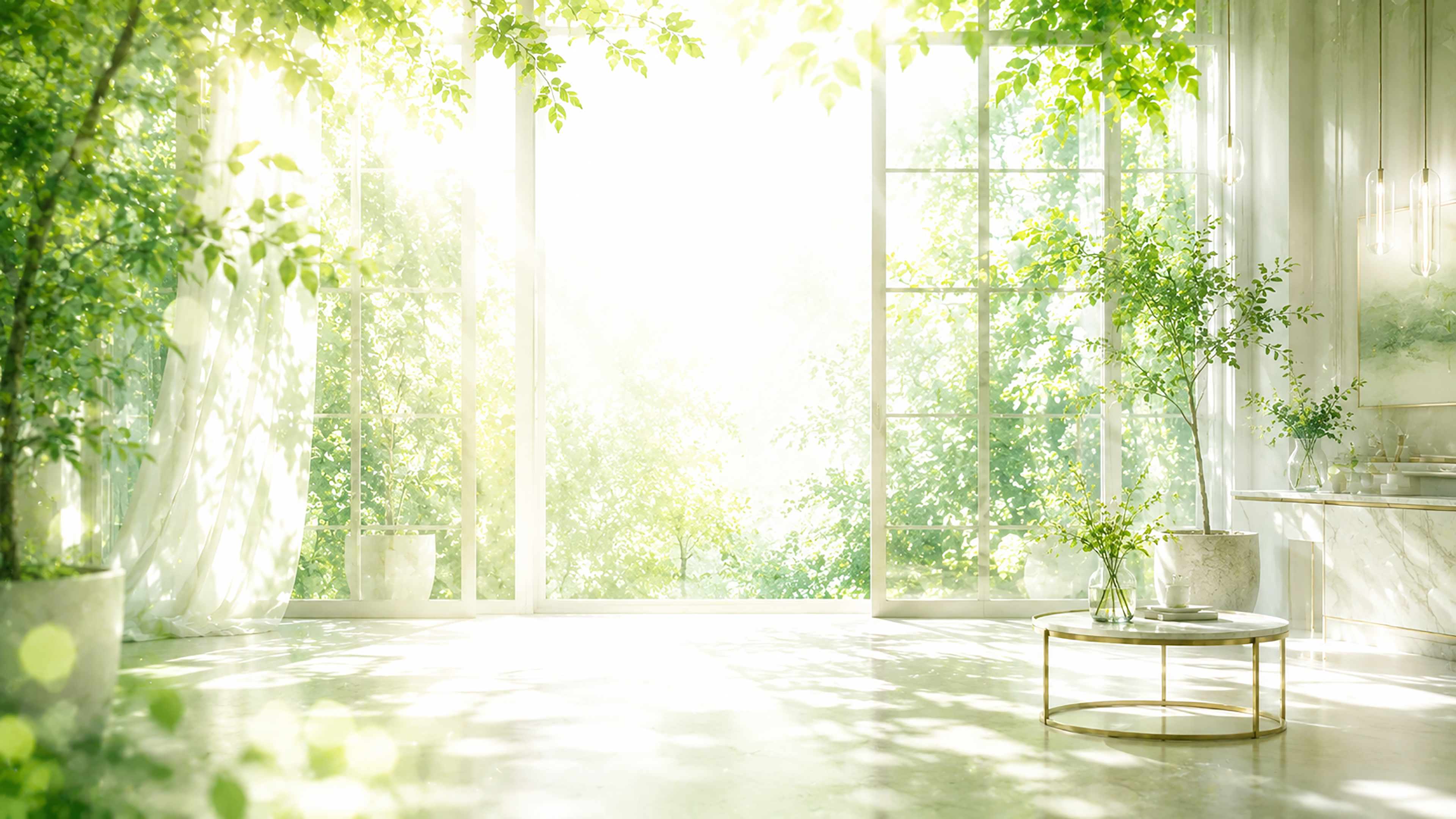 Green Window Glow 背景素材【無料PNG】93614に写真・文字を入れる