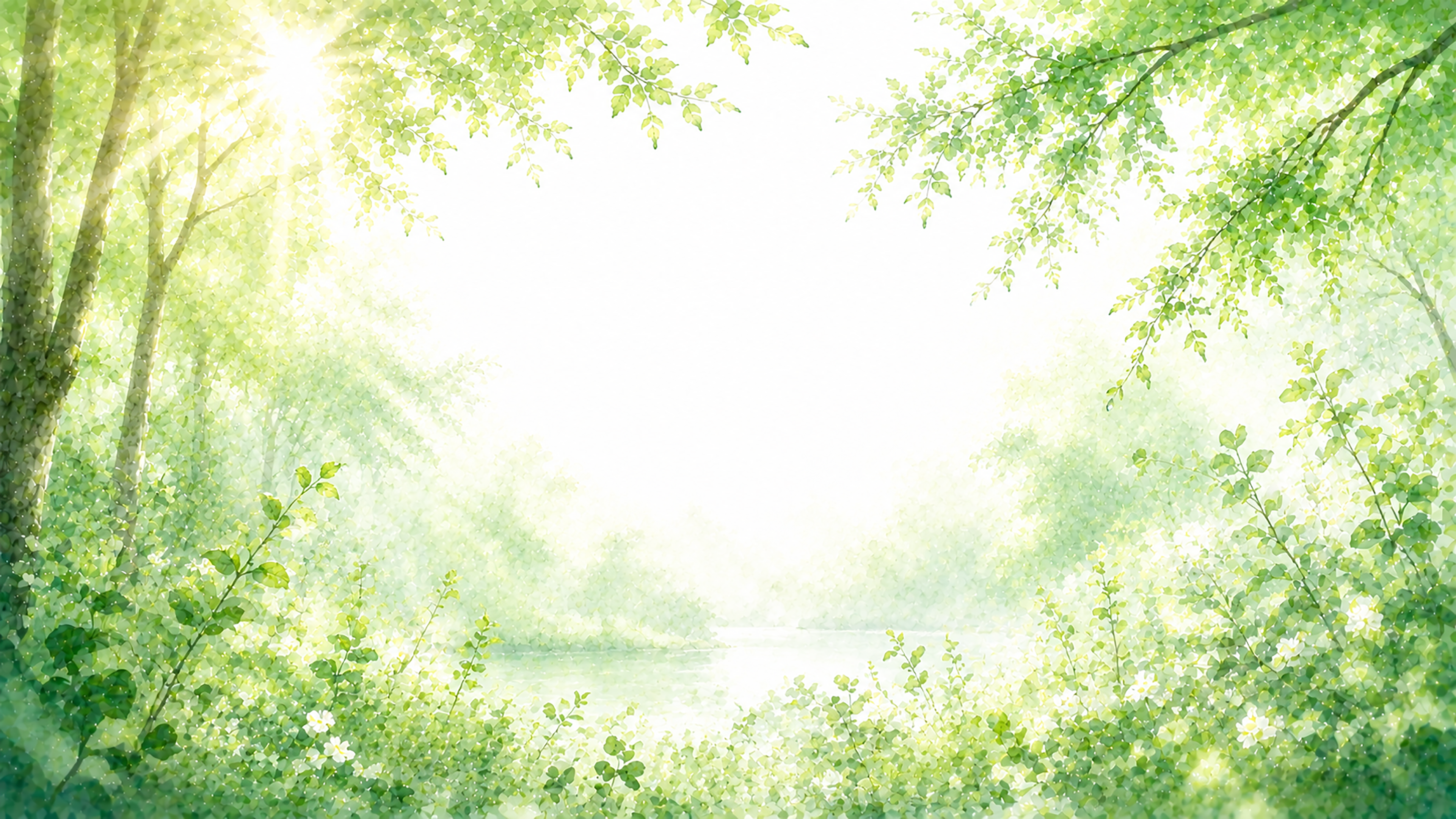 Green Nature Harmony 背景素材【無料PNG】93622に写真・文字を入れる