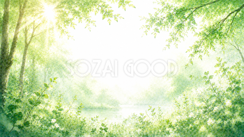 Green Nature Harmony 背景素材【無料PNG】93622