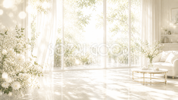 White Window Light 背景素材【無料PNG】93627