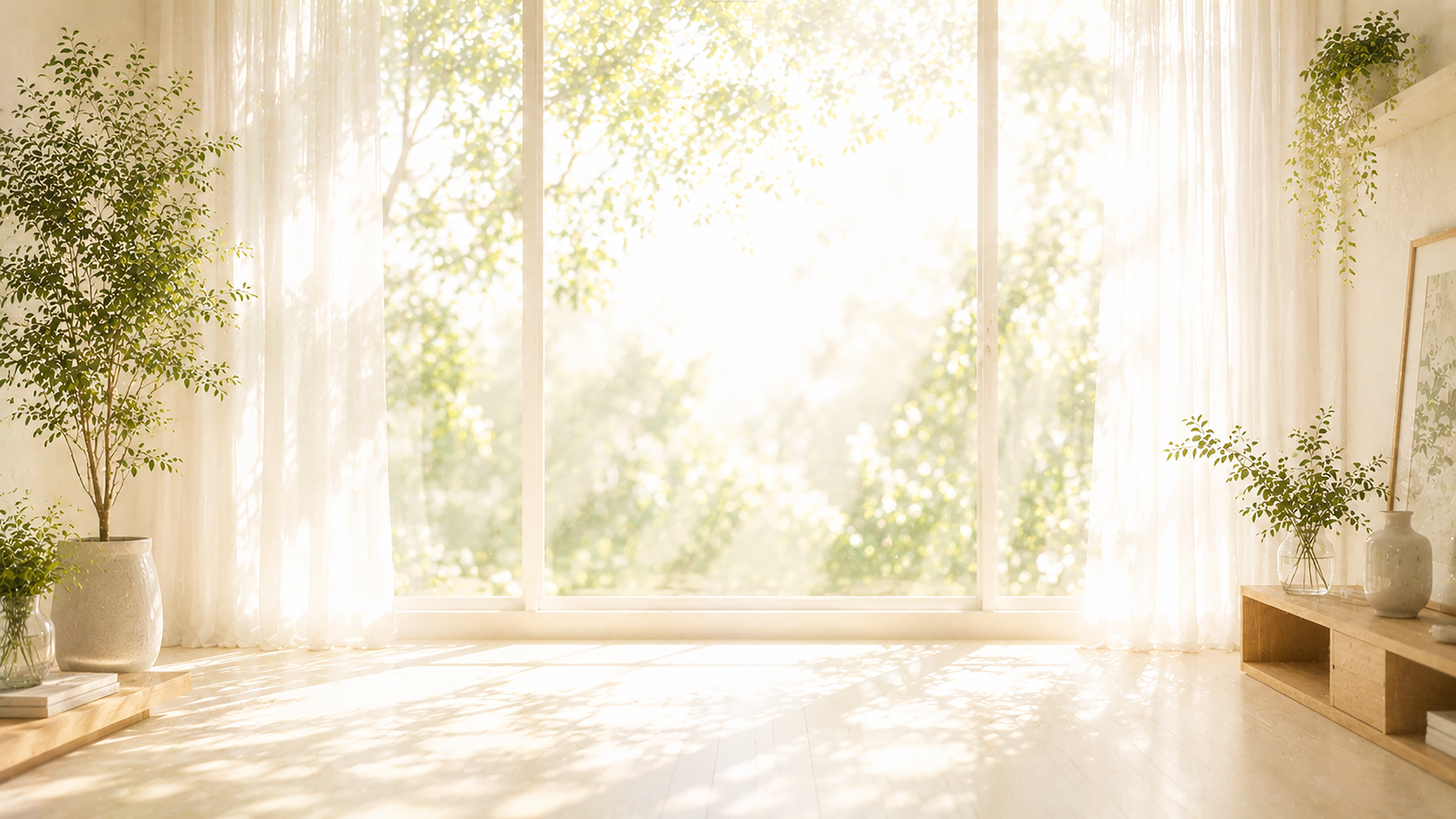 やさしい自然光の窓背景イラスト｜Soft Natural Window【無料・高画質PNG】93647に写真・文字を入れる