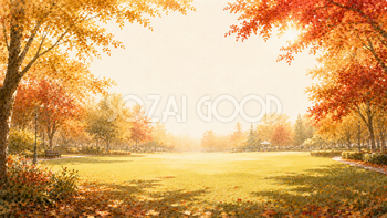 芝生広場背景イラスト【無料PNG】93953