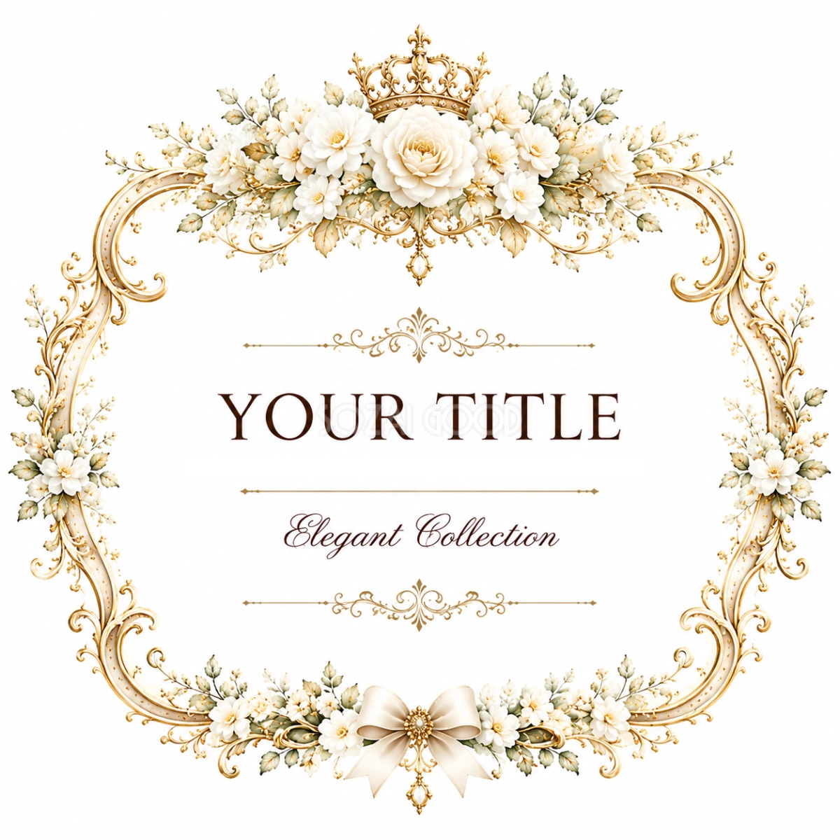 ウェディングフラワー装飾フレーム素材【無料・高画質PNG】|結婚式の華やかな飾り枠94251