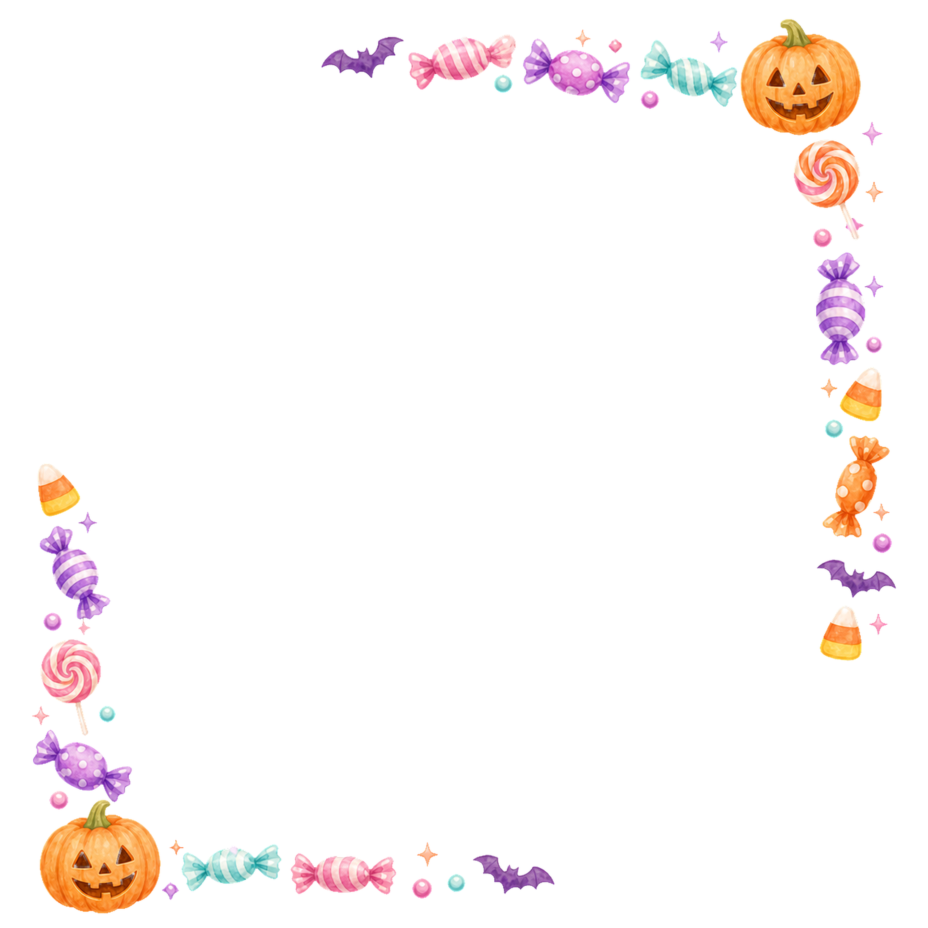 ハロウィンキャンディの角飾りイラスト｜無料・高画質透過PNG素材94513に写真・文字を入れる