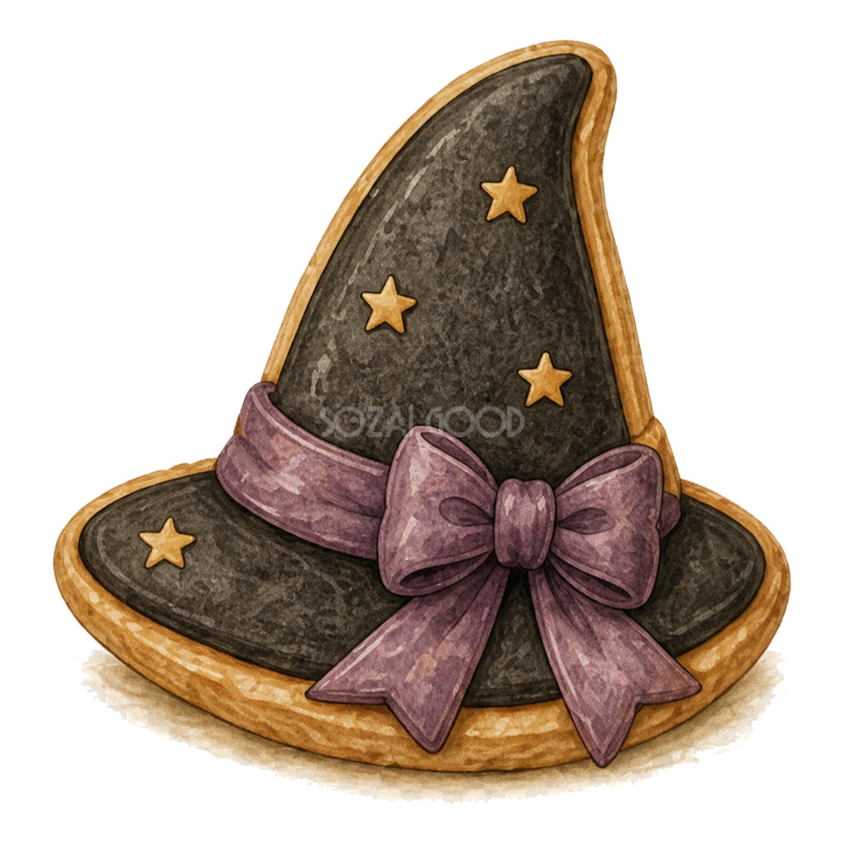 魔女帽子クッキーのかわいいハロウィンイラスト94840